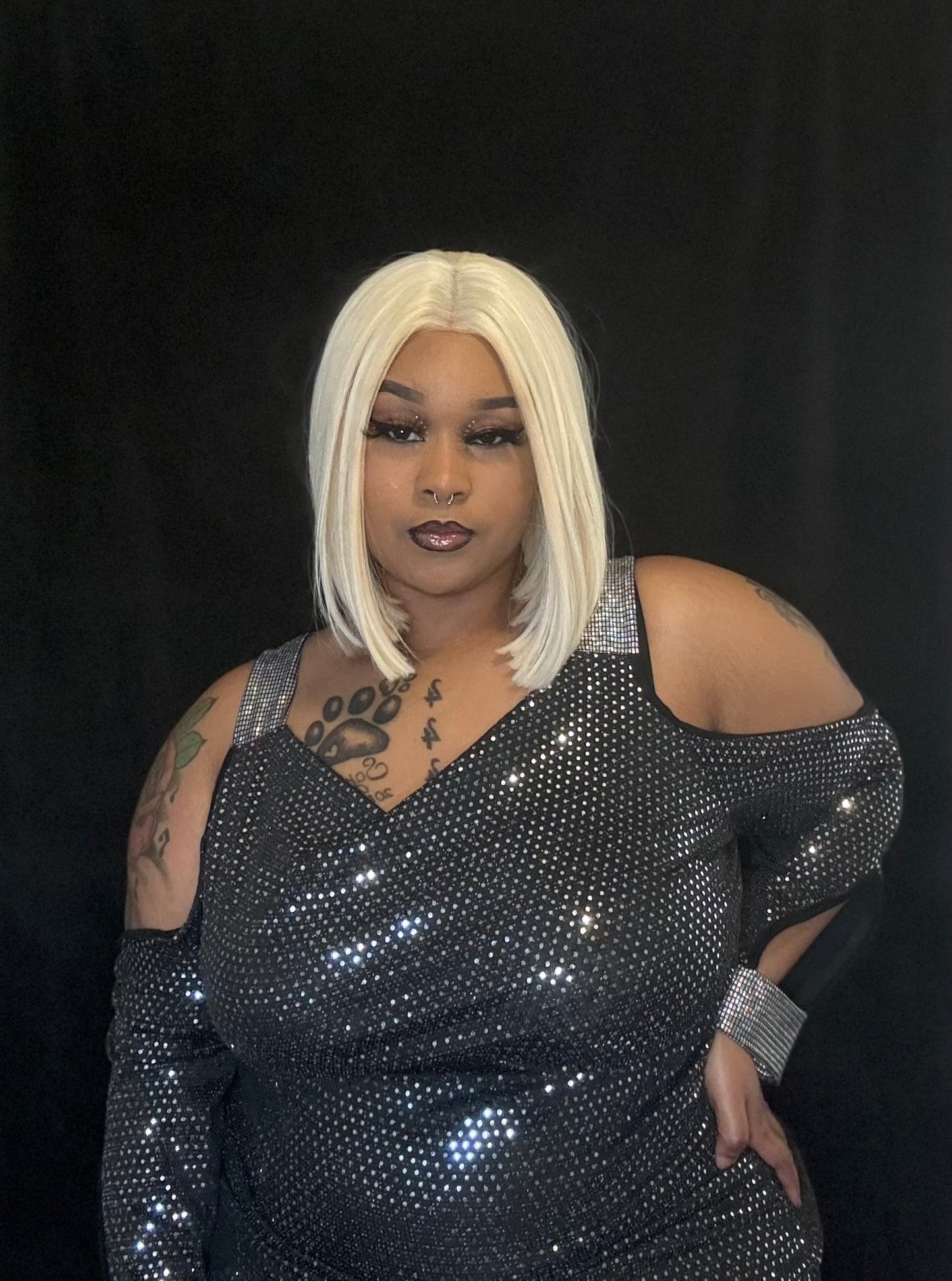All That Glitters Plus Dress
