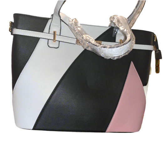 Color Block Leather Bags
