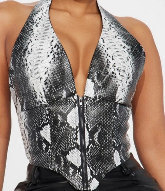 Snakeskin Vest Top